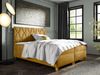 Boxspringbett 'Irossu' gelb 140x200 cm Bild 2