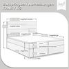 Best for Home Boxspringbett mit Bettkasten Trinity K-5 Bonellfederkern inkl. 7 cm Topper (140x200 160x200 180x200 200x200 cm), mit Lieferung, Aufbau & Entsorgung, TOP- Preis-Leistungs-Verhältnis Bild 2