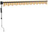 vidaXL Elektrische Markise mit Kurbel Gelb und Weiß 3,5x2,5 m 3154507 Bild 5