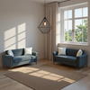 Sofa 2‑Sitzer – Sitzfläche 172x73,5 cm, Dunkelgrau, hochdichter Schaum & Federkern, skandinavisches Design,172*73.5*81.5 cm Bild 2