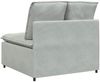 vidaXL Modulares Sofa Mittelmodul mit Kissen Hellgrau 100 cm 4104429 Bild 5