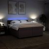 vidaXL Boxspringbett mit Matratze Dunkelbraun 200x200 cm Stoff 3288305 Bild 5