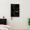 vidaXL Spiegel-Schmuckschrank mit LED-Beleuchtung Wandmontage Schwarz 353251 Bild 3