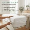 Zestri Spannbettlaken für Boxspringbett Wasserbett Topper & Matratzen Jersey 100% Baumwolle, Gummizug: rundum, Große Auswahl an Farben & Größen - Steghöhe bis 40cm wählbar Bild 3