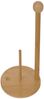 Küchenrollenhalter HWC-B84, Rollenhalter Küchenpapierständer Ständer, Bambus 34x16x16cm Bild 2