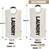 Faltbarer Wäschekorb 90L Beige Oxford Stoff PE beschichtet Stand Up Design Bild 3