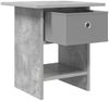 vidaXL Nachttisch Beton Grau 41 x 40 x 45 cm Holzwerkstoff 8000442 Bild 5