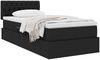 vidaXL Aufbewahrungsbett mit Matratze Schwarz 100 x 200 cm 3370553 Bild 3