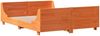 vidaXL Massivholzbett ohne Matratze Wachsbraun 120x190 cm Kiefernholz 3306479 Bild 5