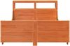 vidaXL Massivholzbett ohne Matratze Wachsbraun 120x190 cm Kiefernholz 3306479 Bild 4