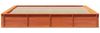 vidaXL Bettrahmen Wachsbraun 200 x 200 cm Massives Kiefernholz 3385705 Bild 5