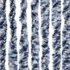 vidaXL Fliegenvorhang Blau und Weiß 100x230 cm Chenille 377372 Bild 5