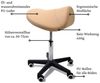 Duke-Handel Drehhocker Sattelhocker, Arbeitshocker, Rollhocker, Hocker, Sattelstuhl (1 St, in vielen Farben erhältlich), höhenverstellbar, ergonomisch, Rückenschonend Bild 3