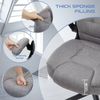 Ergonomischer Bürostuhl 360° Drehstuhl Stoff Grau 150kg 54*52*115 cm Bild 4