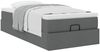 vidaXL Ottoman-Bett mit Matratze Dunkelgrau 90x200 cm Stoff 3311079 Bild 5