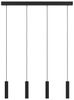 Eglo 900906 LED Hängeleuchte ALMUDAINA Stahl schwarz 4X5,4W 3000K L:84cm B:6cm H:110cm dimmbar Bild 3
