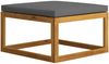 vidaXL Fußhocker mit Dunkelgrauem Polster Akazie Massivholz 311864 Bild 5