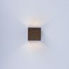 LED Wandleuchte, Up & Down, Holzoptik, wetterfest, L 10 cm Bild 3