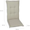 GO-DE Mittellehner-Auflage 108 cm x 50 cm x 7 cm, beige Bild 4