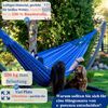 Potenza Catargo Hängematte mit Gestell für 2 Personen, 100% Baumwolle Hängematte XXL - 220x160, 220kg I Cocoon - Grau Bild 3