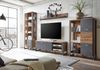 TV-Lowboard Auburn Eiche Stirling und Matera grau 156 cm Bild 5