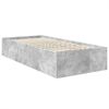 vidaXL Bettrahmen mit Kopfteil Beton Grau 100 x 200 cm Holzwerkstoff 3408700 Bild 5