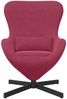 vidaXL Eiersessel Weinrot 63 x 73 x 90 cm Samt 42002761 Bild 4