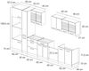 Küchenzeile R-Line Blau-Grau/Anthrazit 350 cm mit Hochschrank, AP Anthrazit Vicco Bild 3