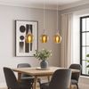 LED Hängeleuchte, 3-Flammig, Glas, silber, L 65 cm Bild 2