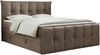 Boxspringbett KING DE LUX - 7-Zonen Matratze - PREMIUM-11-KING - 140x200cm - Braun Velours - H4 Bild 3