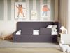 Selsey 'Fanko' Kinderbett 90x200 cm mit Rausfallschutz, Matratze, Kopfteil rechts, Samt,Violett Bild 2