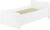 Weißes Einzelbett extra hoch 100x200 Zubehör wählbar V-60.42W-10Rollrost inkl. Bild 1