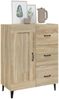 Sideboard Sonoma-Eiche 69,5 x 34 x 90 cm Holzwerkstoff [812234] Bild 4