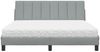 vidaXL Bett mit Matratze "Hanko" Hellgrau 160x200 cm Stoff 3310538 Bild 5