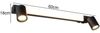 LED Bad Spiegelleuchte ENRICO mit 2 Strahlern & Schalter, Schwarz B: 60cm Bild 4