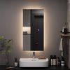 Badezimmerspiegel Miral Glas 80 x 40 cm mit Backlight Beleuchtung Vicco Bild 3