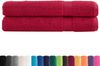vidaXL Premium-Saunatücher SOLUND 2 Stk. Rot 80x200 cm 600 g/m² 137410 Bild 2