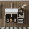 Roomart LYCIA-72 Badmöbel Set– 2-teiliges Badezimmermöbel Set - Waschbecken mit Unterschrank - H 54 x B 38.6 x T 72 cm • Beige Bild 3
