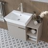 Roomart LYCIA-72 Badmöbel Set– 2-teiliges Badezimmermöbel Set - Waschbecken mit Unterschrank - H 54 x B 38.6 x T 72 cm • Beige Bild 4