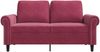 vidaXL 2-Sitzer-Sofa Weinrot 120 cm Samt 359523 Bild 4