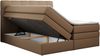 Boxspringbett mit Kopfteil und Topper, Polsterbett - LUKA-KING - 160x200cm - Braun Kunstleder - H3 Bild 4