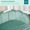 Hundesofa Hundebett erhöht groß mit Polsterung 25kg Massivholzbeine Perlenschalen Design Bild 3