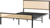 Bett mit Lattenrost Polyrattan AVANTON 140 x 200 cm Schwarz Bild 4