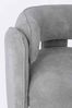 Sessel Aisha aus Stoff, modernes Design, gepolstert, Grau, verstellbare Holzbeine, Bizzotto Bild 5