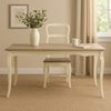 Livin Hill Stuhl Rimini Creme, hellbrauner Sitz RI028 Bild 5
