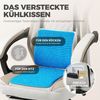 Dowinx Gaming-Stuhl Stoff mit Taschenfederkissen, Gaming Sessel mit Fußstütze, Ergonomischer Bürostuhl Bild 4