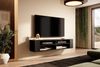 Selsey 'Wall' TV-Schrank mit 4 Fächern, Schwarz, 140 cm Bild 3