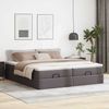 vidaXL Ottoman-Bett mit Matratzen Grau 180x200 cm Kunstleder 3311227 Bild 3