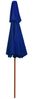 vidaXL Sonnenschirm mit Doppeldach und Holz-Mast Blau 270 cm 313767 Bild 4