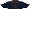 vidaXL Sonnenschirm mit Doppeldach und Holz-Mast Blau 270 cm 313767 Bild 2